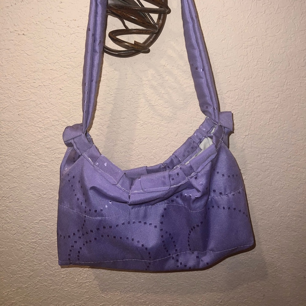 Purple hobo bag
